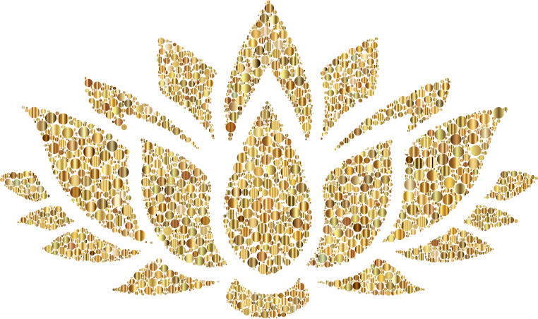Prismatic Lotus Flower Silhouette 6 Circles 7 No Background