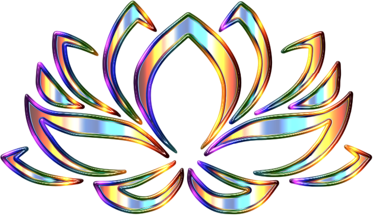 Psychedelic Lotus Flower Enhanced - Openclipart