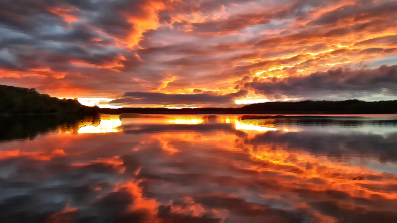 Surreal Nuclear Sunset