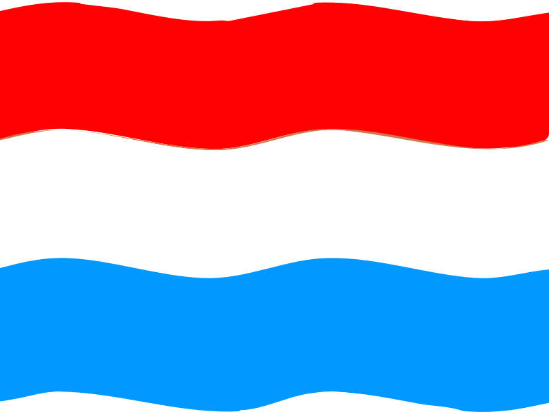 Flag of Luxemburg wave