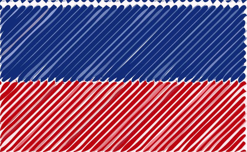 Haiti flag linear