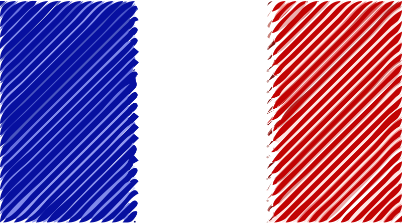 France flag linear