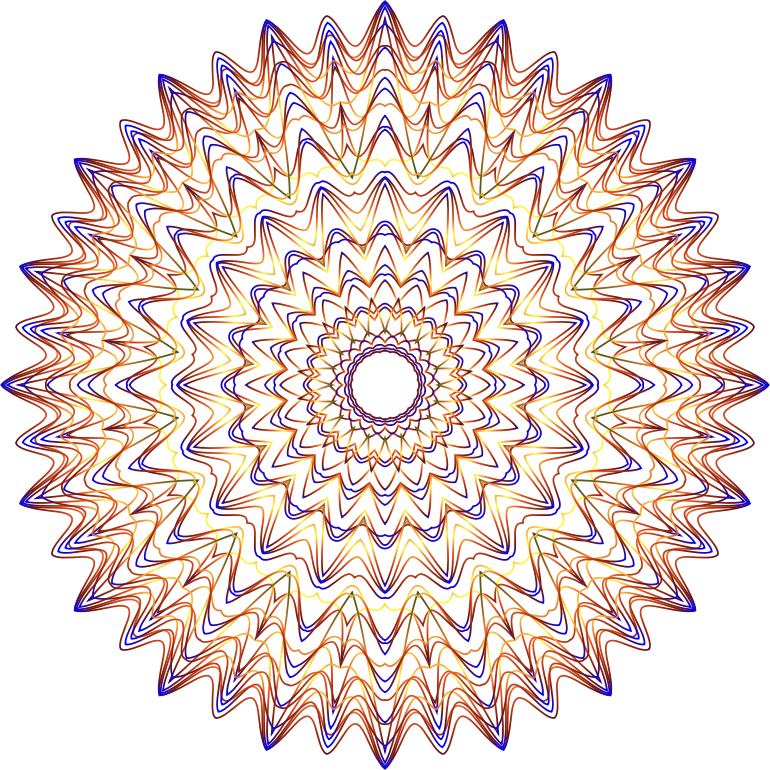 Prismatic Mandala Line Art 2 No Background