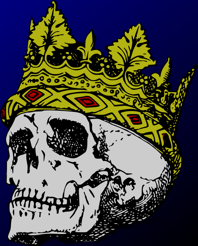 Skull and crown