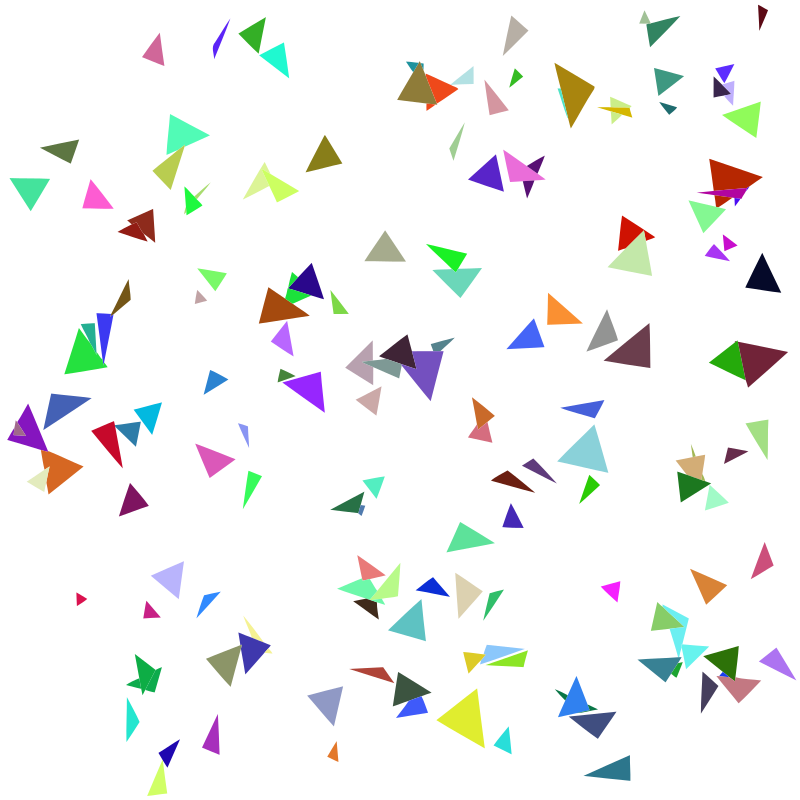 Sparse confetti