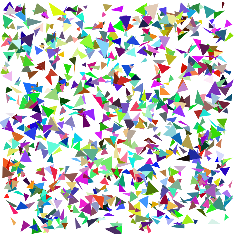 Dense confetti