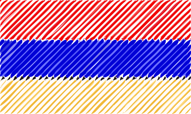 Armenia flag linear