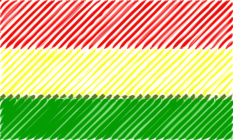 Bolivia flag linear