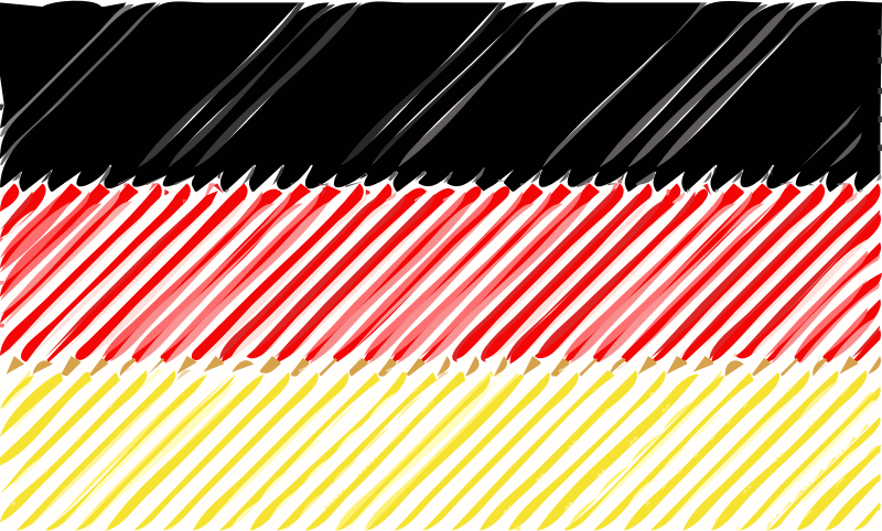 German flag linear