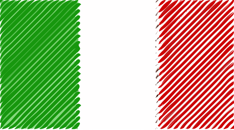 Flag of Italy linear