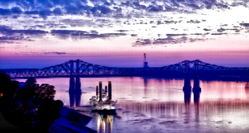 Surreal Mississippi River