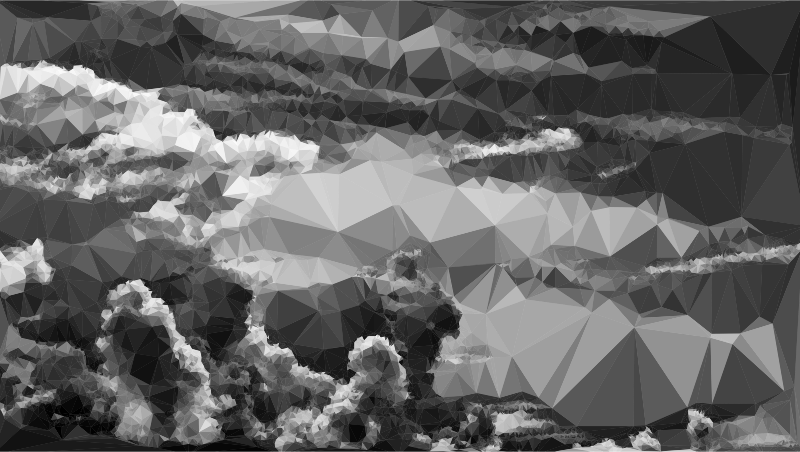 Low Poly Duochromatic Clouds