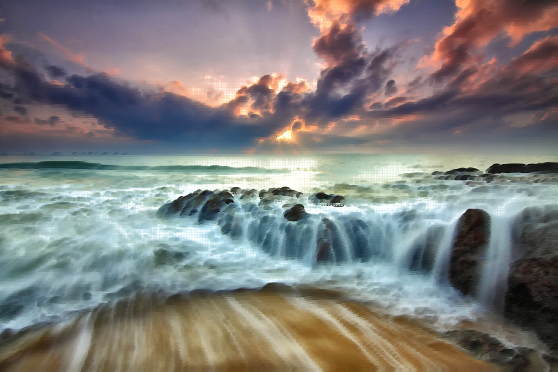 Surreal Beach Sunrise