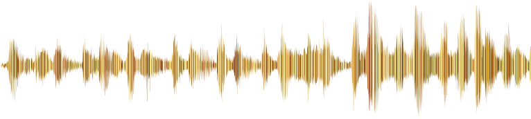 Gold Sound Wave No Background