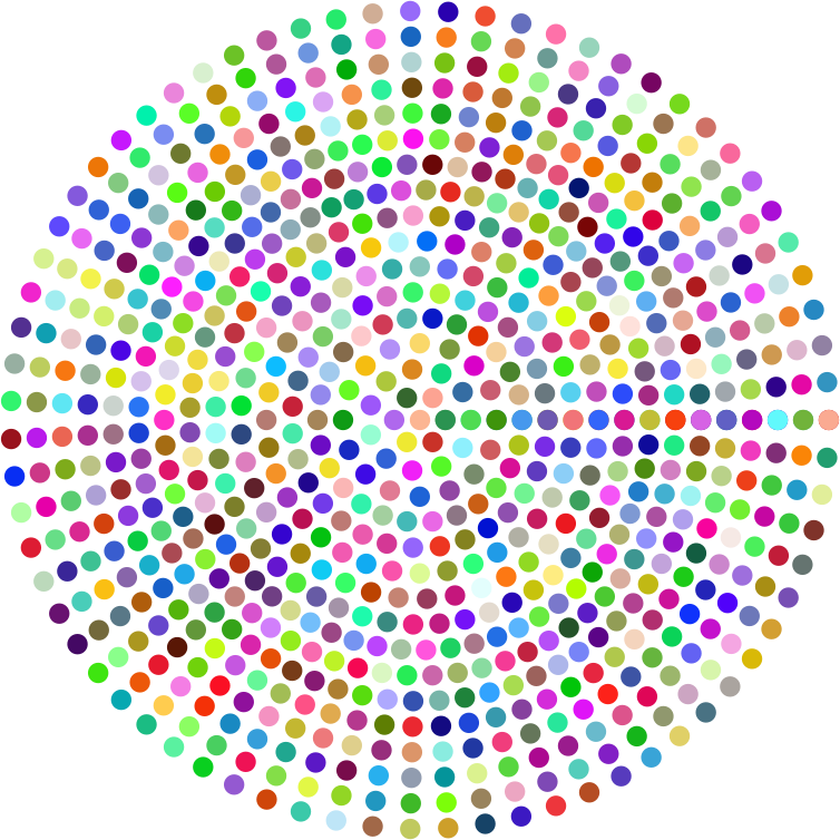 Prismatic Radial Dots 2