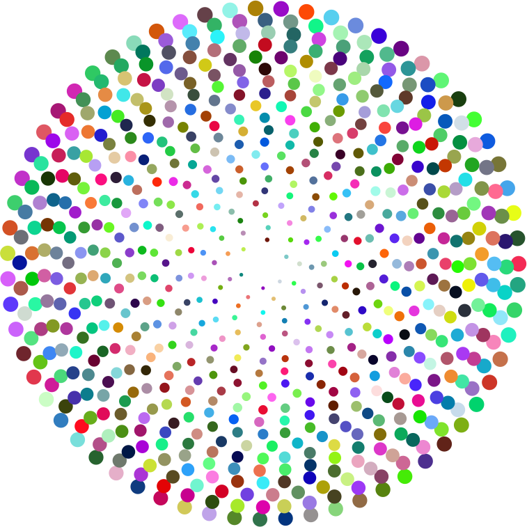 Prismatic Abstract Circles Design