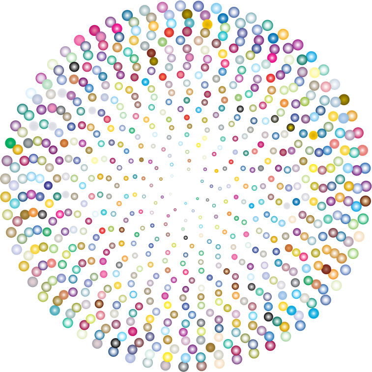 Prismatic Abstract Circles Design 3