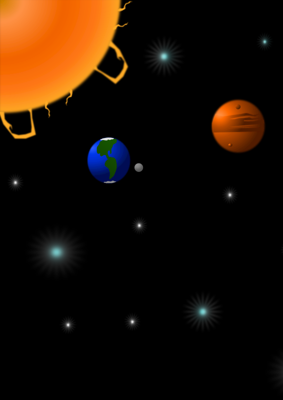 sistema solar, solar system - Openclipart