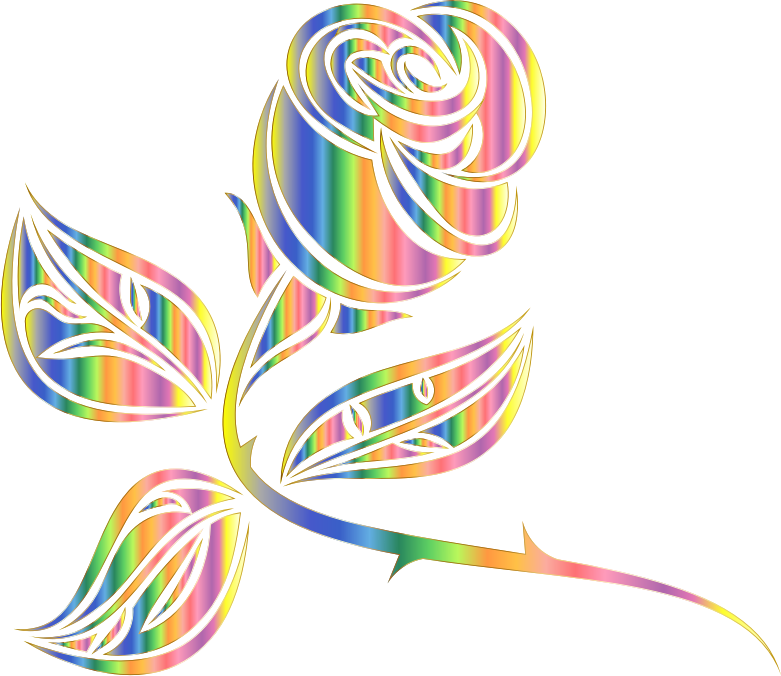 Stylized Rose Extended 6 Minus Background