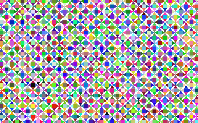 Prismatic Geometric Pattern No Background