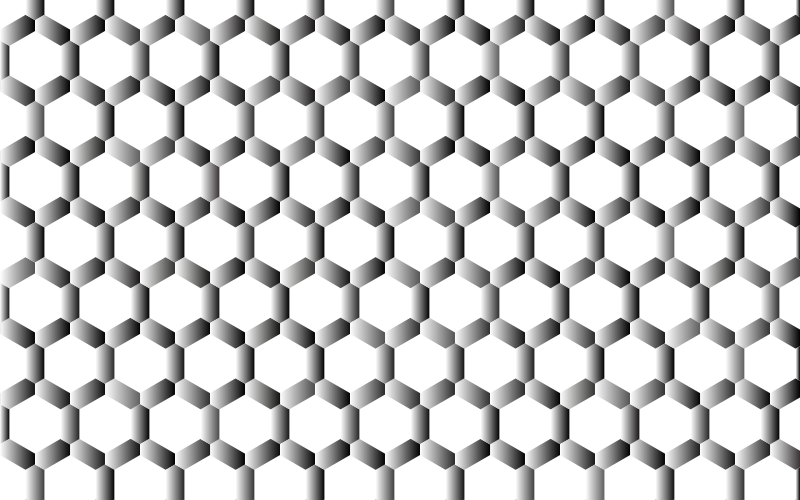 Prismatic Hexagonal Geometric Pattern 4 No Background