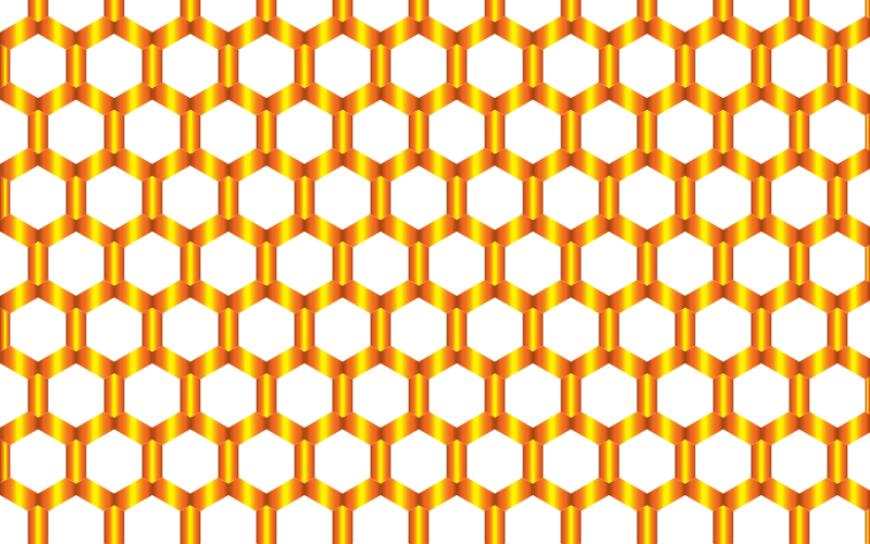 Prismatic Hexagonal Geometric Pattern 6 No Background