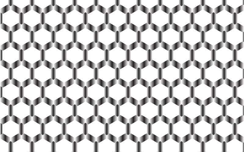 Prismatic Hexagonal Geometric Pattern 7 No Background