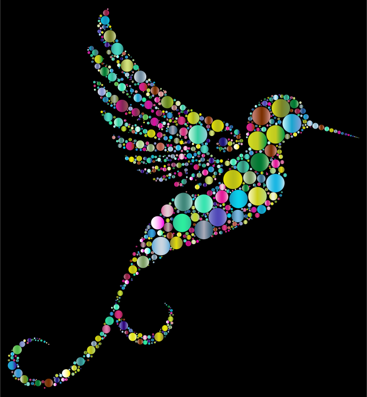 Prismatic Hummingbird Circles 5