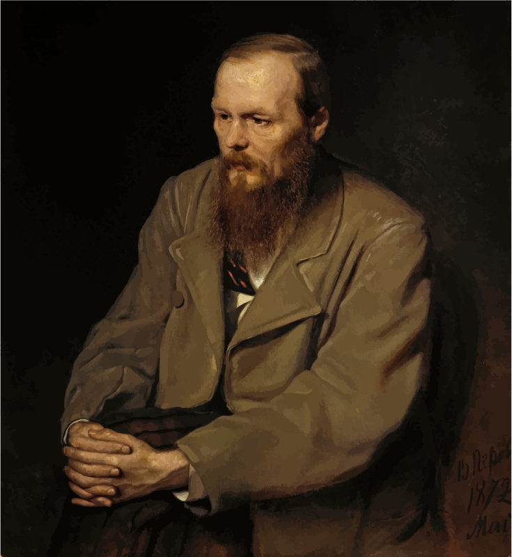Portrait Of Fyodor Mikhailovich Dostoyevsky By Vasily Perov 1872