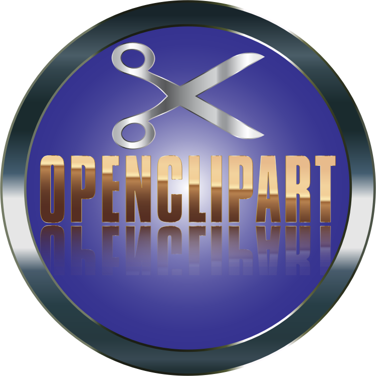Arvin61r58's OpenClipart Logo With Fading Reflection