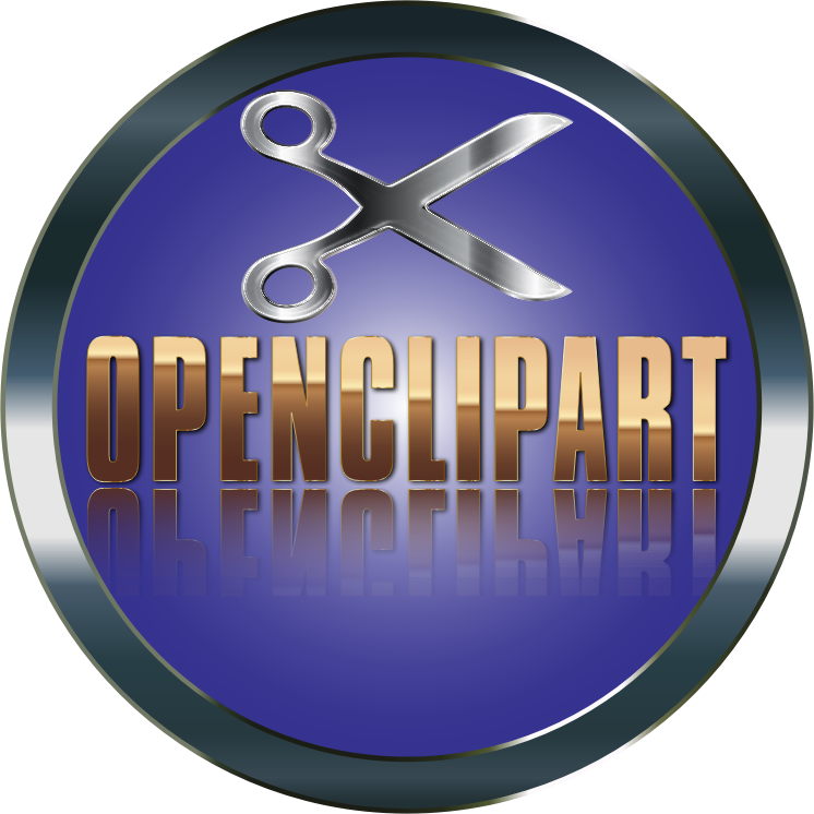 Arvin61r58's OpenClipart Logo With Fading Reflection Enhanced