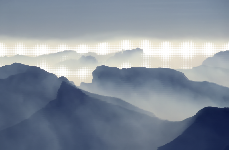 Surreal Foggy Valley