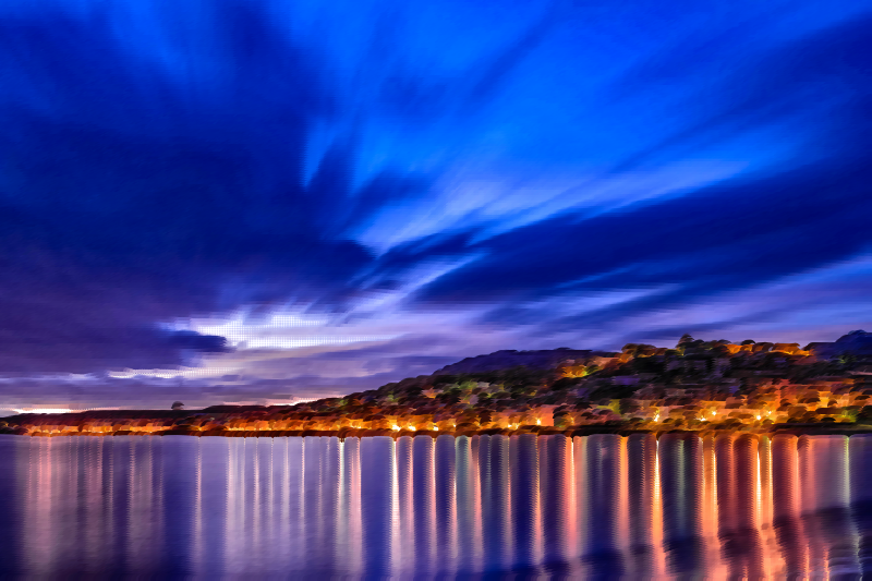 Surreal Dawn In Calabria Italy