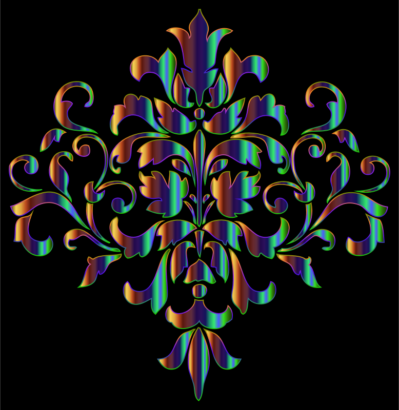 Iridescent Damask Design