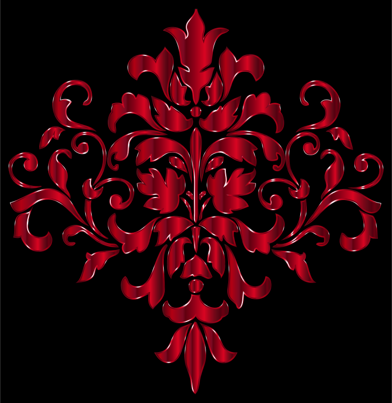 Crimson Damask Design