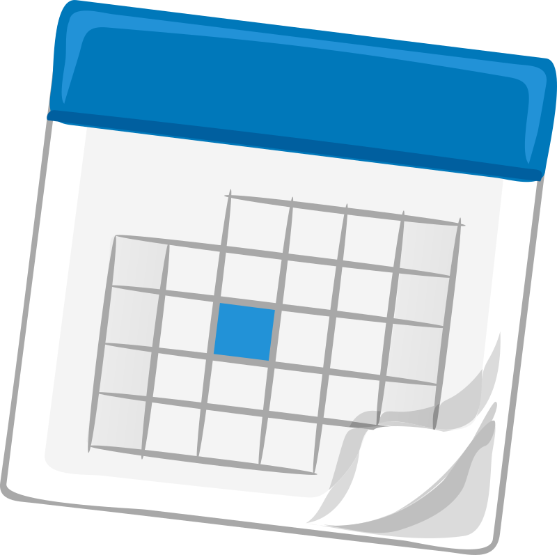 calendar, blue