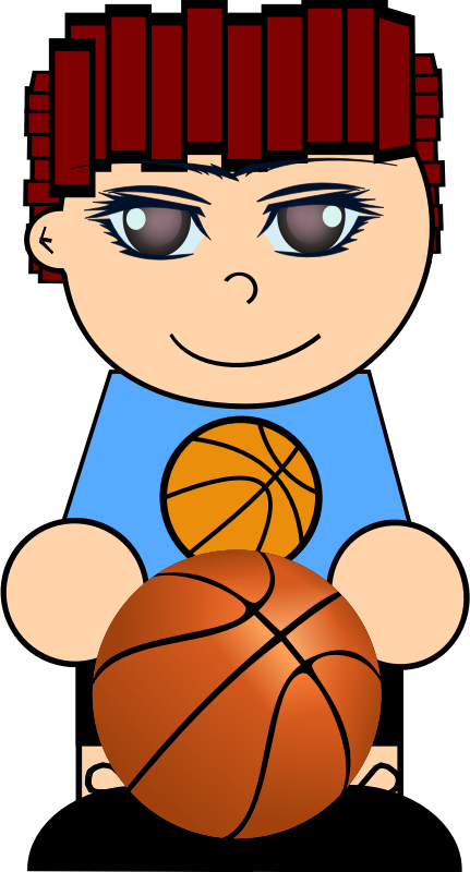 Boy with basketball