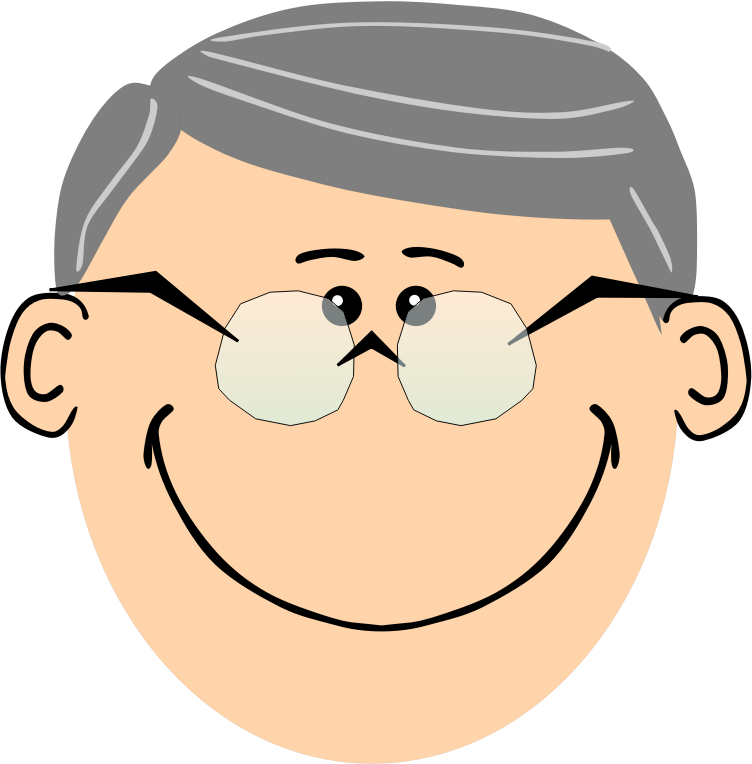 grandpa face clipart