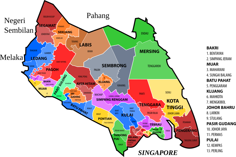 Johor new electoral map