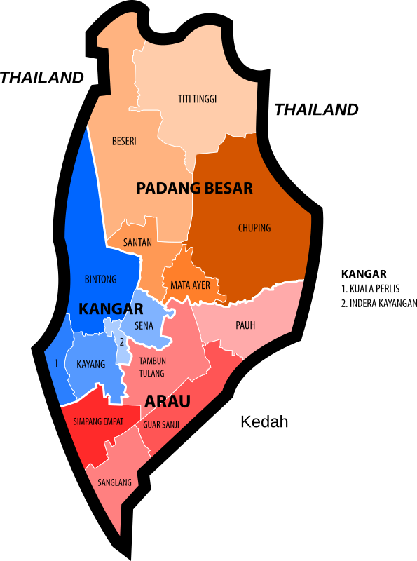 Perlis new electoral map