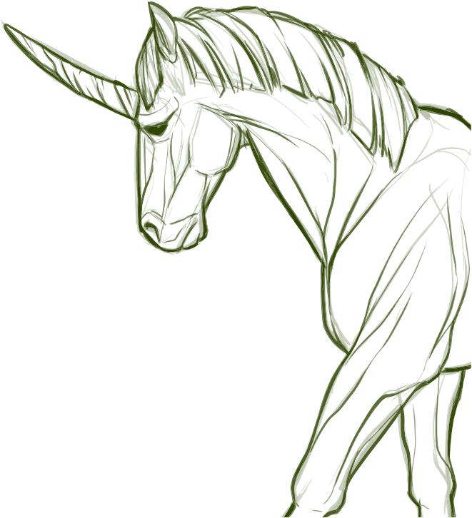 Unicorn Line Art