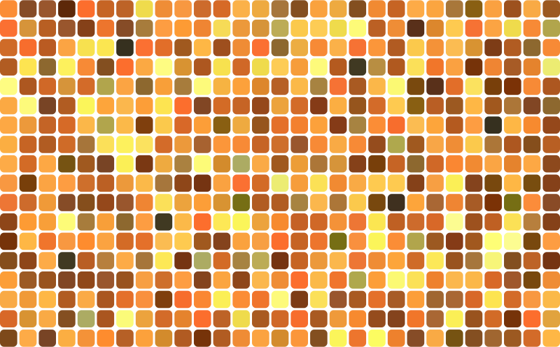 Autumn Theme Rounded Squares Grid