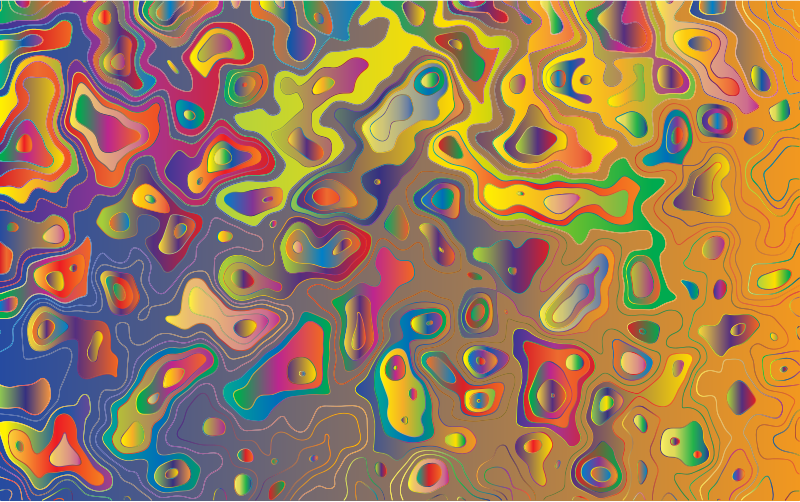 Prismatic Contour Map