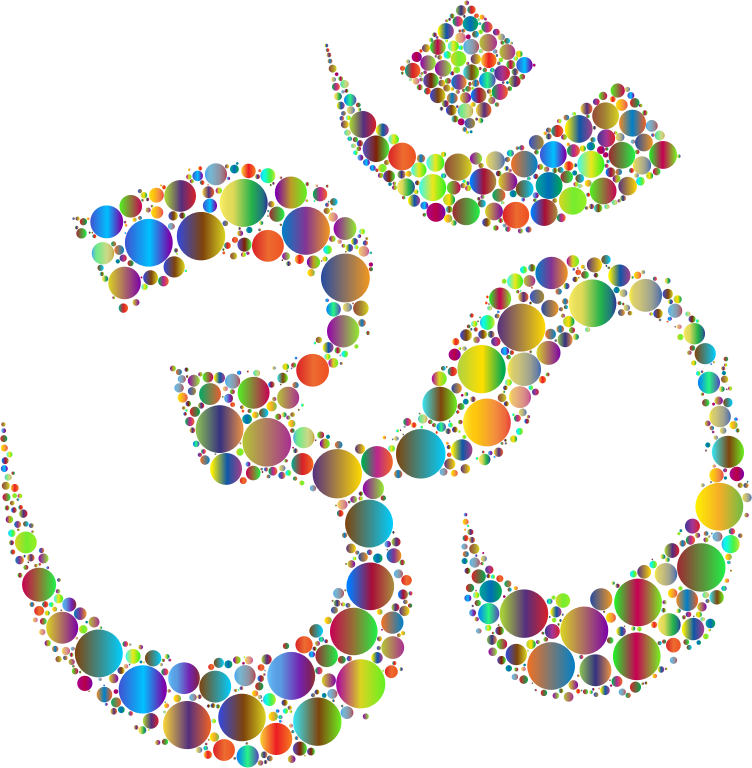 Prismatic Om Symbol Circles 3 No Background