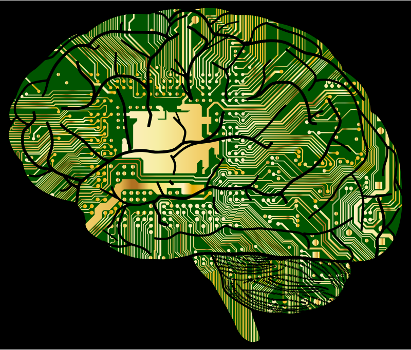 Brain Computer With Background