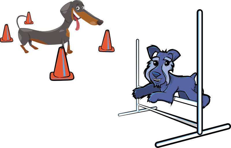 Dog agility - Openclipart