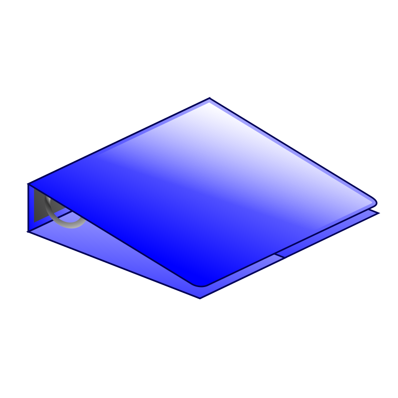 Blue 3-ring binder