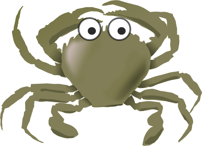 Cartoon Crab Green
