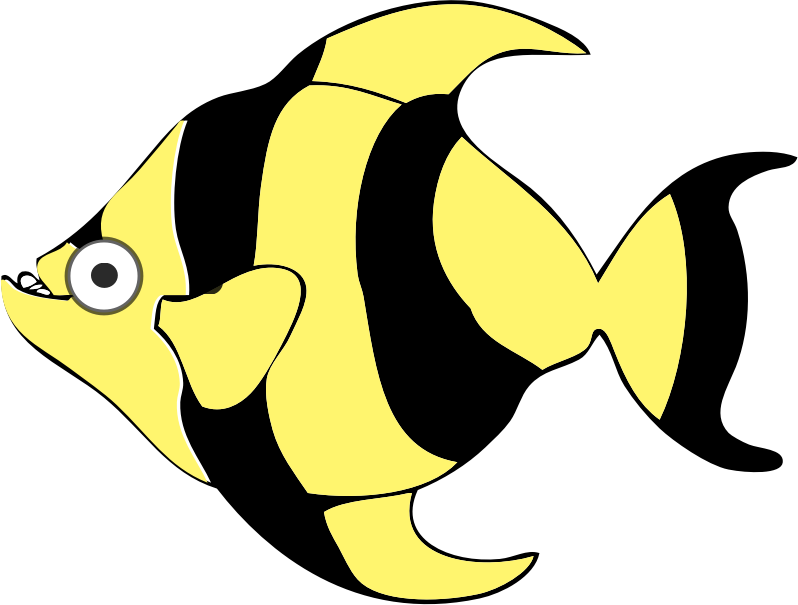 cartoon tropical fish