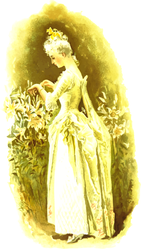 Lady amongst the flowers